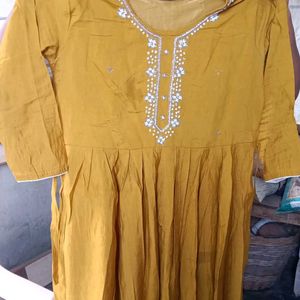 Elegant Mustard Kurta