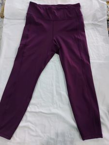 H&amp;M SPORTS TIGHTS (PLUM PURPLE)