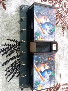 Krishna Key Holder with Shelves