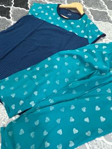 Blue Night Suit For Women