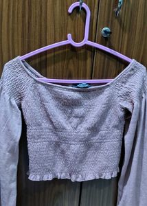Cute mauve crop top