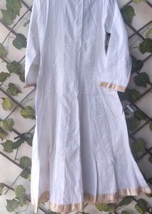 Festive White Anarkali Suit