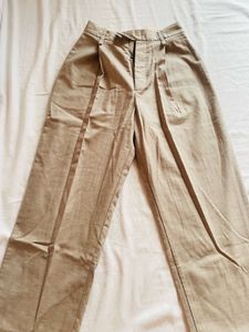 Pleated Wide Leg Trousers