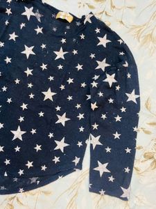 Star Print Pullover