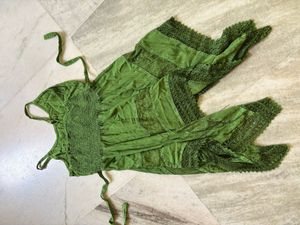 Green Fairycore Tank Dress
