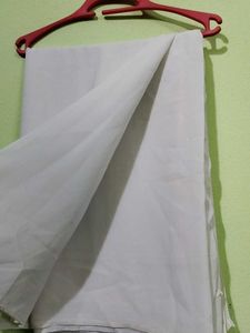 Full White Chiffon Saree