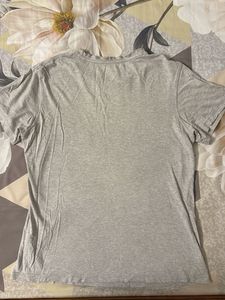 Graphic Print Grey T-Shirt