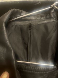 Chic Black Faux Leather Biker Jacket