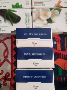 4 Organic Harvest  &amp; 3 Dove Soaps (each 125g)