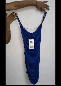 Newme Solid V Micro Mini Dress
