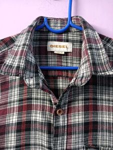 Diesel Plaid Flannel Shirt