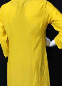 xl Bright Yellow Kurti