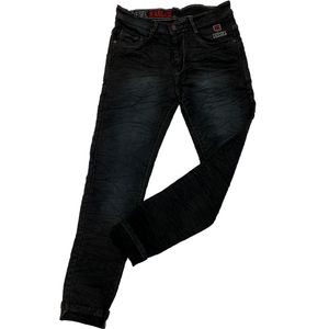 Black Washed Diesel Slim-Fit Jeans for Men Size 30