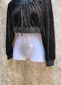 I. SEXY BLACK VELVET TOP