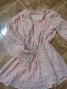 PINK PEPLUM TOP