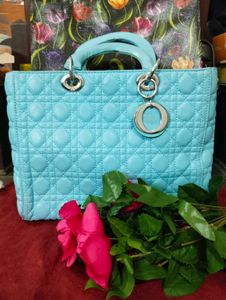 Chic Blue Handbag Christian Dior 1st Copy