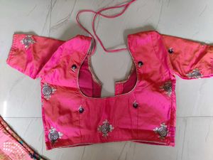 Fluoroscent Orange Lehenga Choli Set
