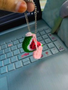 watermelon/Palestine represented emoji keychain