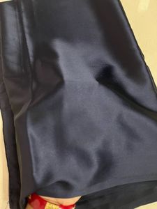 Elegant Navy Blue Saree No Blouse