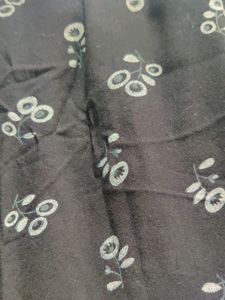 Black Top With Floral Design