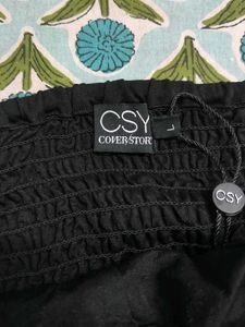 Black Corset Style Tank Top