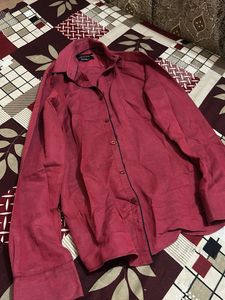 Burgundy Button-Down Shirt