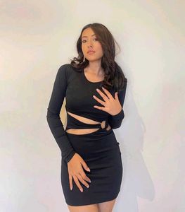 Black Cutout Party Dress
