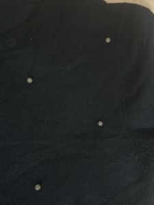 Black Embellished T-Shirt