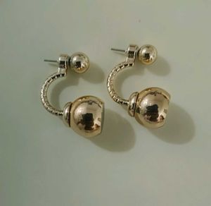 Gold &amp; Teal Stud Earring Set