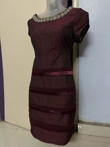 Pintrest Marron Layered Bodycott One Piece