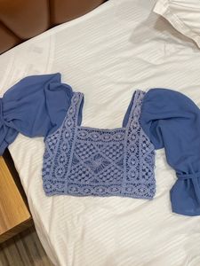 Ocean Blue Crochet Top 💙