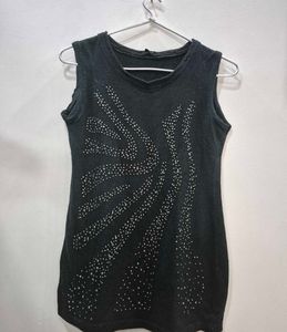 Black woolen vest