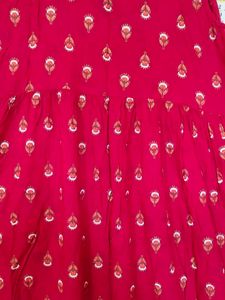 Red Printed Dress