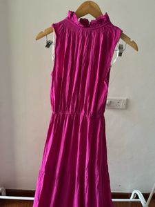 Fuschia Pink Tiered Maxi