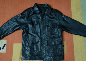 Vintage Black Leather Jacket