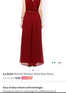 Beautiful Maroon Gown