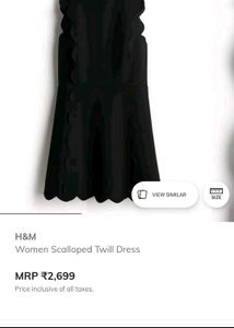 H&amp;M Scallop Dress
