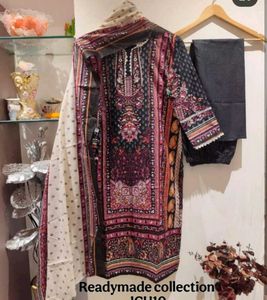 Blue Embroidered Kurta Set
