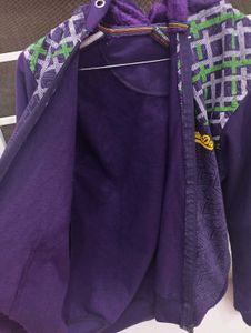 Purple Hoodie Jacket For Boys