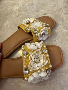 Embellished Yellow Slides