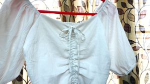 White Cami Crop Top