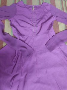 Pink Anarkali With Dupatta