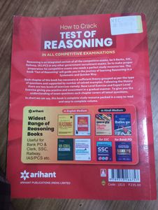 Arihant Reasoning-- How To Crack Test Of Reasoning