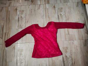 Elegant Red Blouse