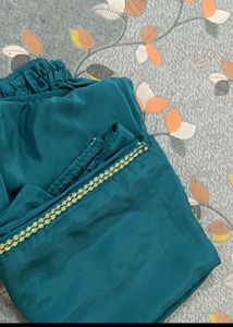 Gama Green Suit Kurti+Pajama