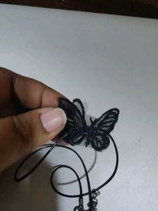Black Butterfly Choker Gothic Necklace