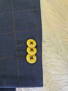 Brand New Park Avenue Blue Checkered Suit