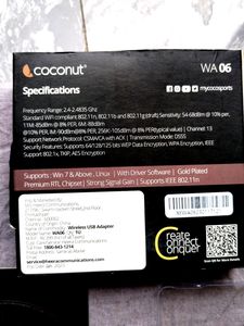 WA06 Wifi Adapter , upto 150 mbps