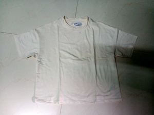 Cream Cropped T-Shirt - Casual Style