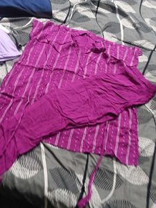 Purple Kaftan Cord Set